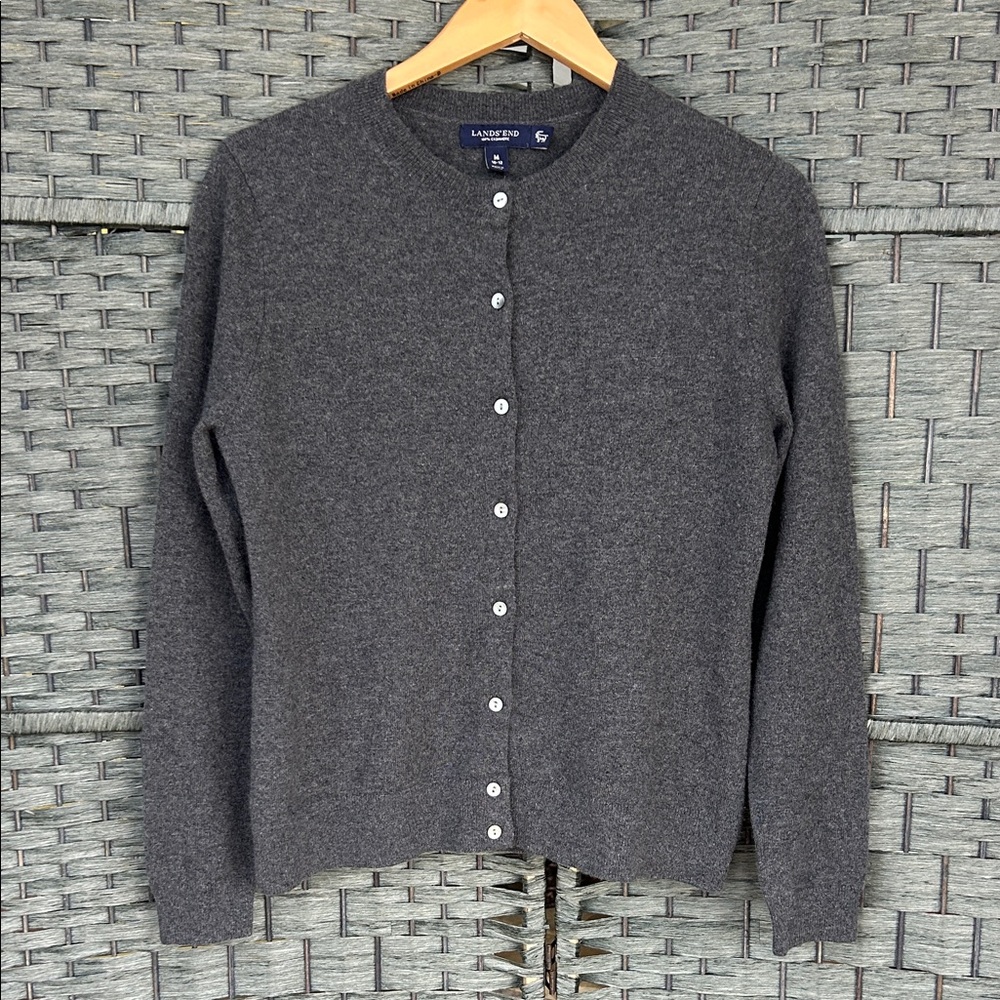 Lands' End Cashmere Cardigan Sweater | Women’s M